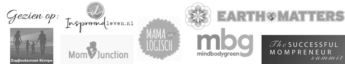 Gezien op: Inspirerend Leven, Mama Logisch, mindbodygreen, MomJunction, The Successful Mompreneur Summit en Earth Matters