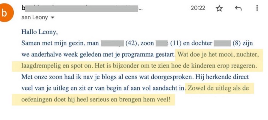 Bericht van een ouder over meer rust en balans thuis