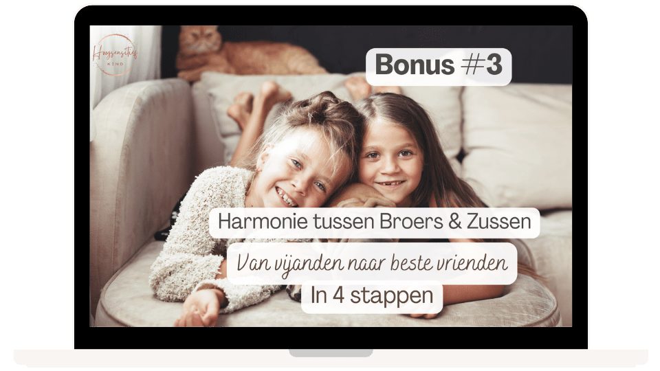 Bonus 3 op een laptop: harmonie tussen broers en zussen, van vijanden naar beste vrienden in 4 stappen